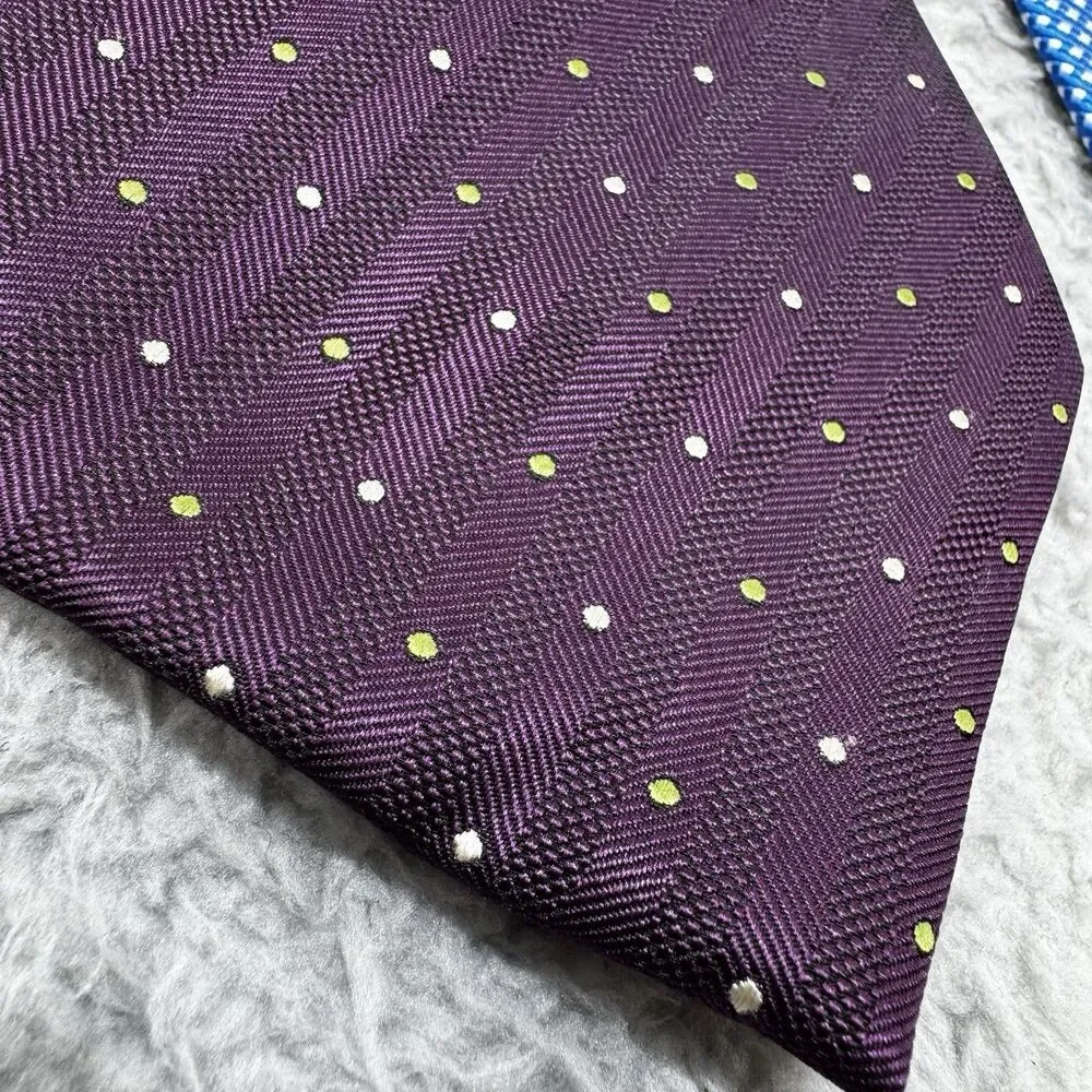 Paul Smith Silk Ties Lot Of 5 Designer Striped Neckties Luxury Bundle